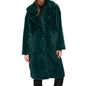 Joseph Ribkoff Absolute green faux fur coat style #243902  $369